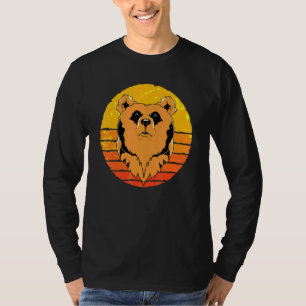 Graubär Tier Wildtiere Waldtier Retro T-Shirt