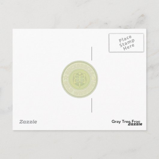 Graubaum-Frosch Postkarte (Rückseite)