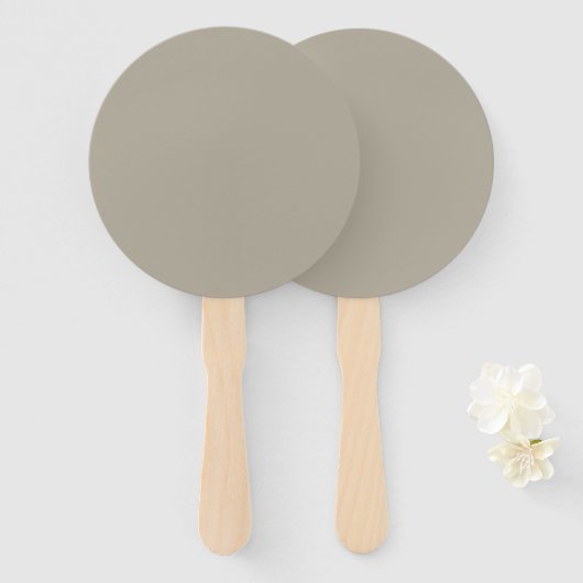 Graubeige Fächer (Vorne und Hinten)