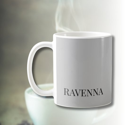 Graubeige Luxus Serif Individueller Benutzerdefini Kaffeetasse