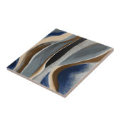 Graubeige Waves Stones Keramik Tile Fliese (Seite)