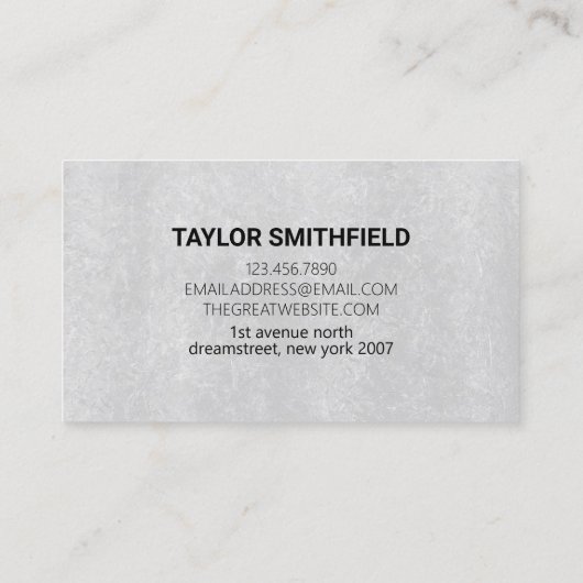 Graubeton Visitenkarte (Rückseite)