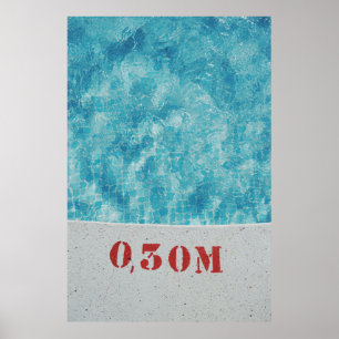 Graubetonbecken bei 0,30 m poster