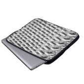 Graubetoniertes Gebäude Laptopschutzhülle (Vorne Knopf)