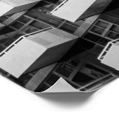 Graubetoniertes Gebäude Poster (Ecke)