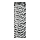 Graubetoniertes Gebäude Thermosbecher (Rückseite)