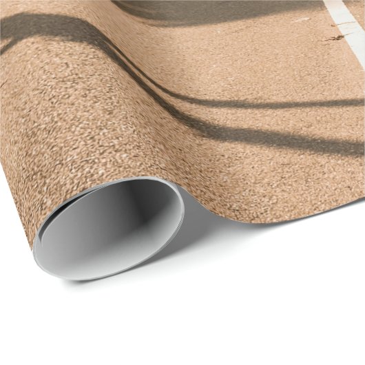 Graubetonstraße am Morgen Geschenkpapier (Rolleneckpunkt)