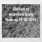 Graubläschen-Design Alkoholflaschenetikett (Einzelnes Label)