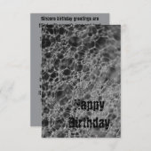 Graubläschen-Design Dankeskarte (Vorne/Hinten)