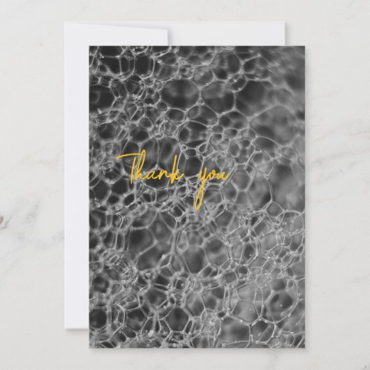 Graubläschen-Design Dankeskarte (Vorderseite)