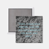 Graubläschen-Design Magnet (Vorderseite/Rückseite)