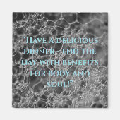 Graubläschen-Design Magnet (Vorne)