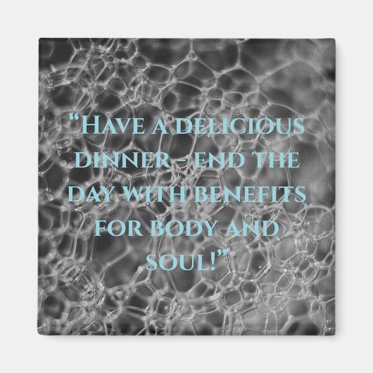 Graubläschen-Design Magnet (Vorne)