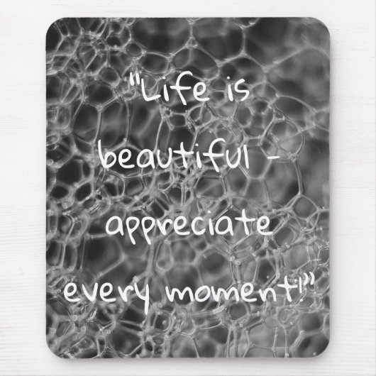 Graubläschen-Design Mousepad (Vorne)