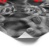 Graubläschen-Design Poster (Ecke)