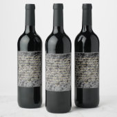 Graubläschen-Design Weinetikett (Flaschen)