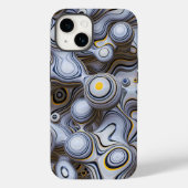 Graublase Abstrakt | iPhone 14 Case-Mate Hülle (Rückseite)