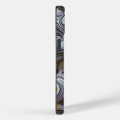 Graublase Abstrakt | iPhone 14 Case-Mate Hülle (Rückseite / Rechts)