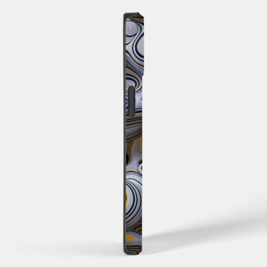 Graublase Abstrakt | iPhone 14 Case-Mate Hülle (Rückseite / Rechts)