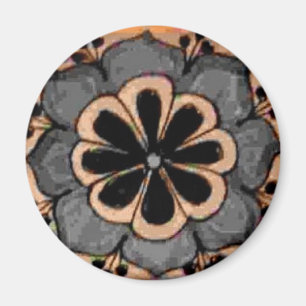 Graublau-Blume Magnet