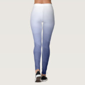 Graublau, Gradient Geometry Mesh Individuelle Name Leggings (Rückseite)