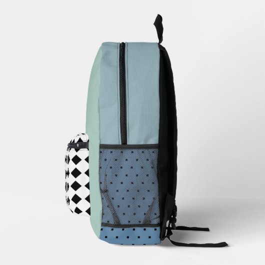 Graublau minimalistisch eleganter Rucksack (Rechts)