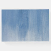 Graublau Moderne Kunst Brauerei Gästebuch (Rückseite)