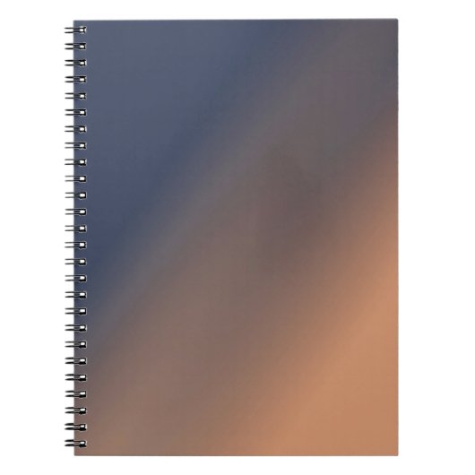 Graublau und beige Gradienten. Notizblock (Vorderseite)