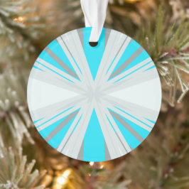 Graublau Weißer Winter Weihnachtsfest Snowflake St Ornament