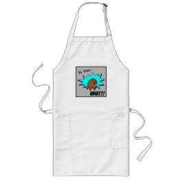 Graublau Yo Man Was du Will Tasse Comicen schießen Lange Schürze