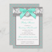 Graublauchschuh-Babydusche mit DRUCKBOW Einladung (Vorne/Hinten)