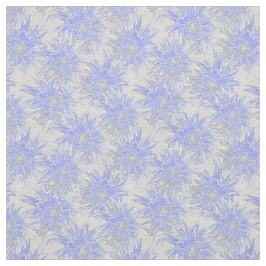 Graublaue Dahlien. Stoff (Muster)