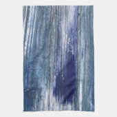 Graublaue Linien Geschirrtuch (Vertikal)