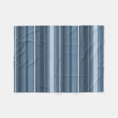 Graublaue Streifen Fleecedecke (Vorderseite (Horizontal))
