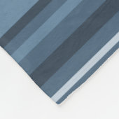 Graublaue Streifen Fleecedecke (Ecke)
