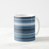 Graublaue Streifen Kaffeetasse (VorderseiteRechts)
