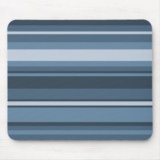 Graublaue Streifen Mousepad (Vorne)