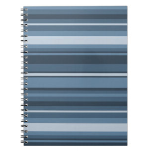 Graublaue Streifen Notizblock
