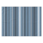 Graublaue Streifen Tischdecke (Vorderseite (Horizontal))