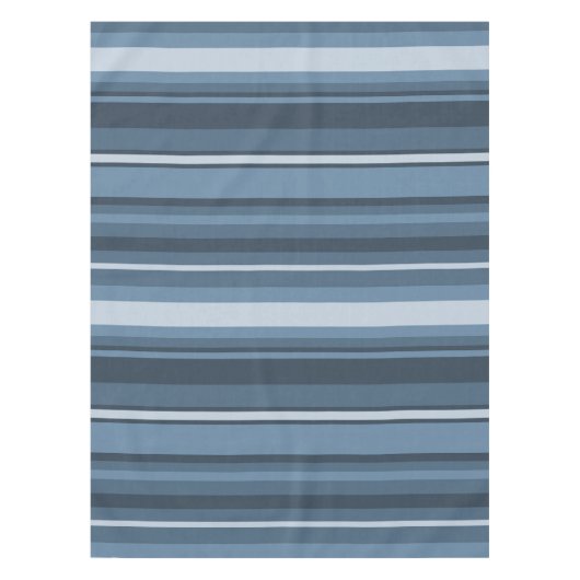 Graublaue Streifen Tischdecke (Vorderseite)