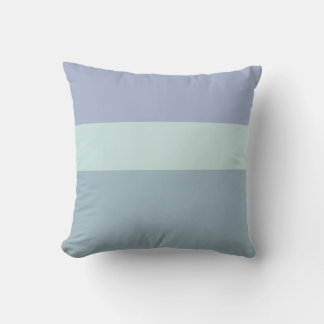 Graublaue und grüne Streifen Reversible Throw Pill Kissen