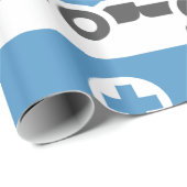 Graublauer Ambulanz Geschenkpapier (Rolleneckpunkt)