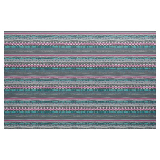 Graublauer Blumenstrauß Stoff (Fat Quarter (45,7 x 55,9 cm))