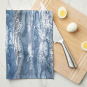 Graublauer Marmor Geschirrtuch (Viertel Falte)
