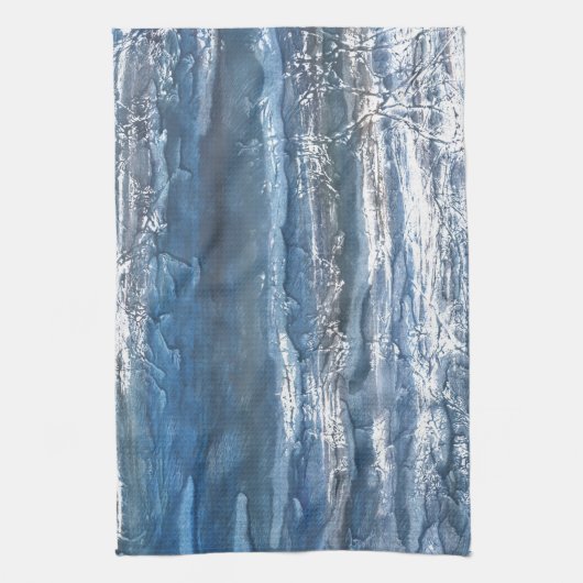 Graublauer Marmor Geschirrtuch (Vertikal)