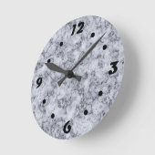 Graublauer Marmor Runde Wanduhr (Winkel)