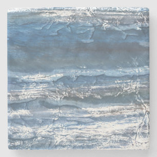 Graublauer Marmor Steinuntersetzer