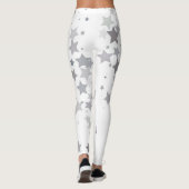 Graublauer Stern Lumbalkissen Leggings (Rückseite)