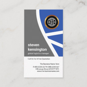 Graublauer Topographie Routen Logistik Transport Visitenkarte