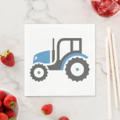 Graublauer Traktor Serviette (Beispiel)